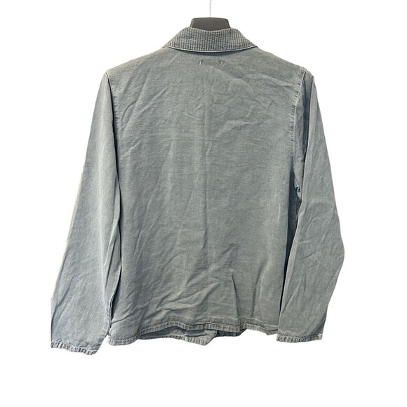 Democracy Women's Jacket Button Down Gray Utility Jacket USA Size Medium EUC - Picture 2 of 5